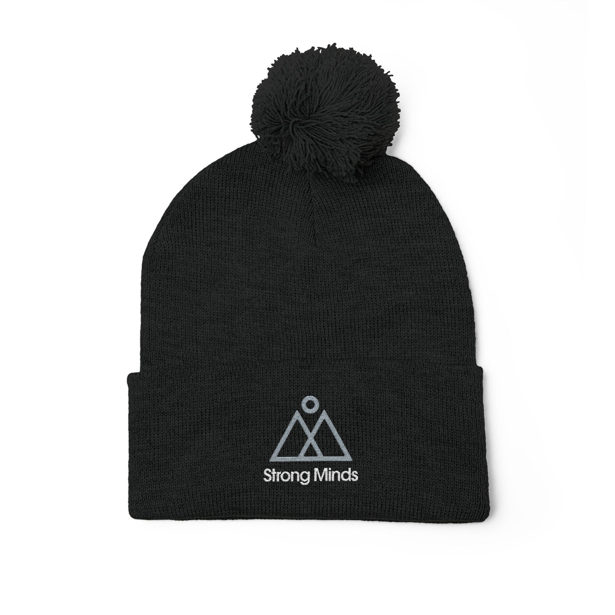 Strong Minds Pom-Pom Knit Cap (Embroidery)