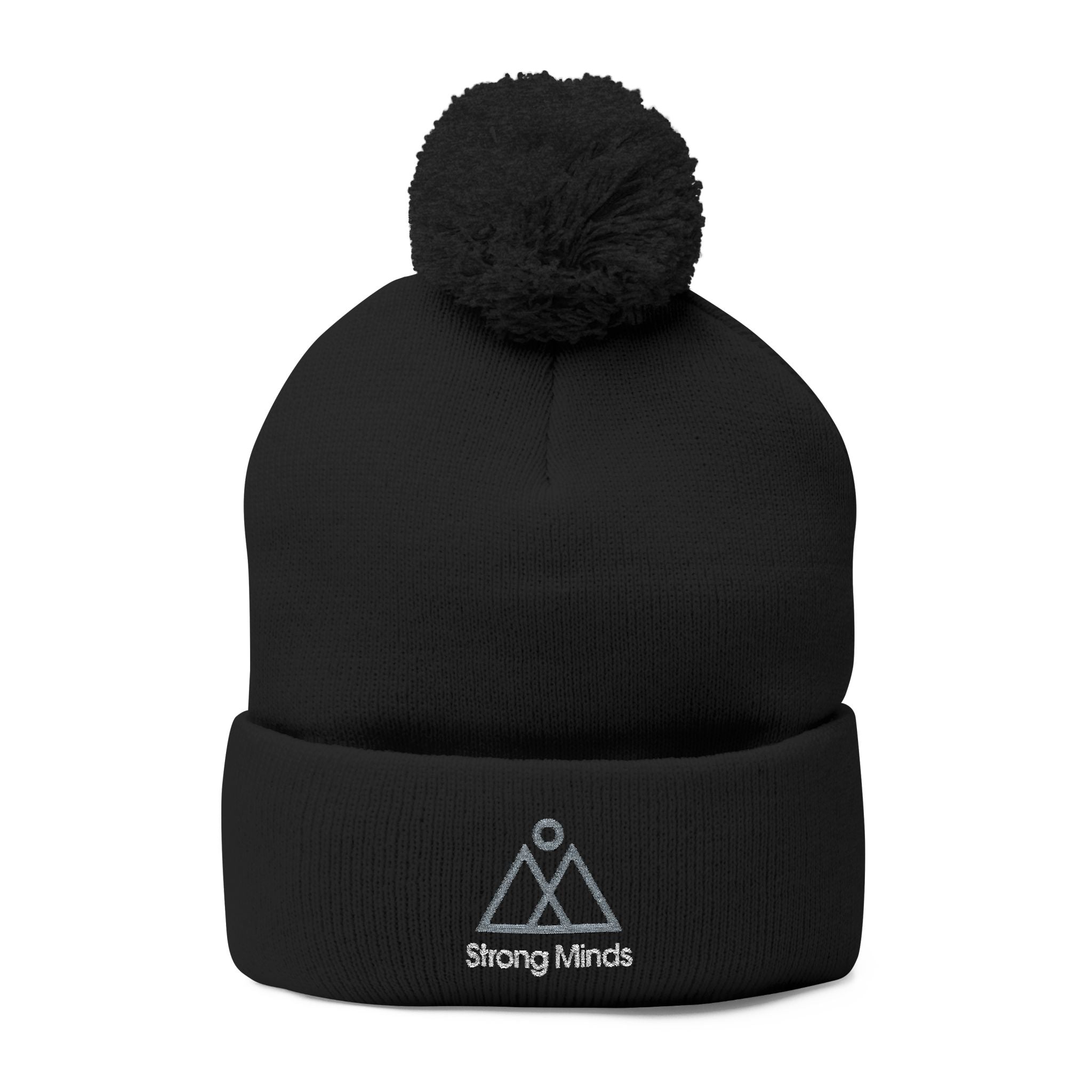 Strong Minds Pom-Pom Knit Cap (Embroidery)